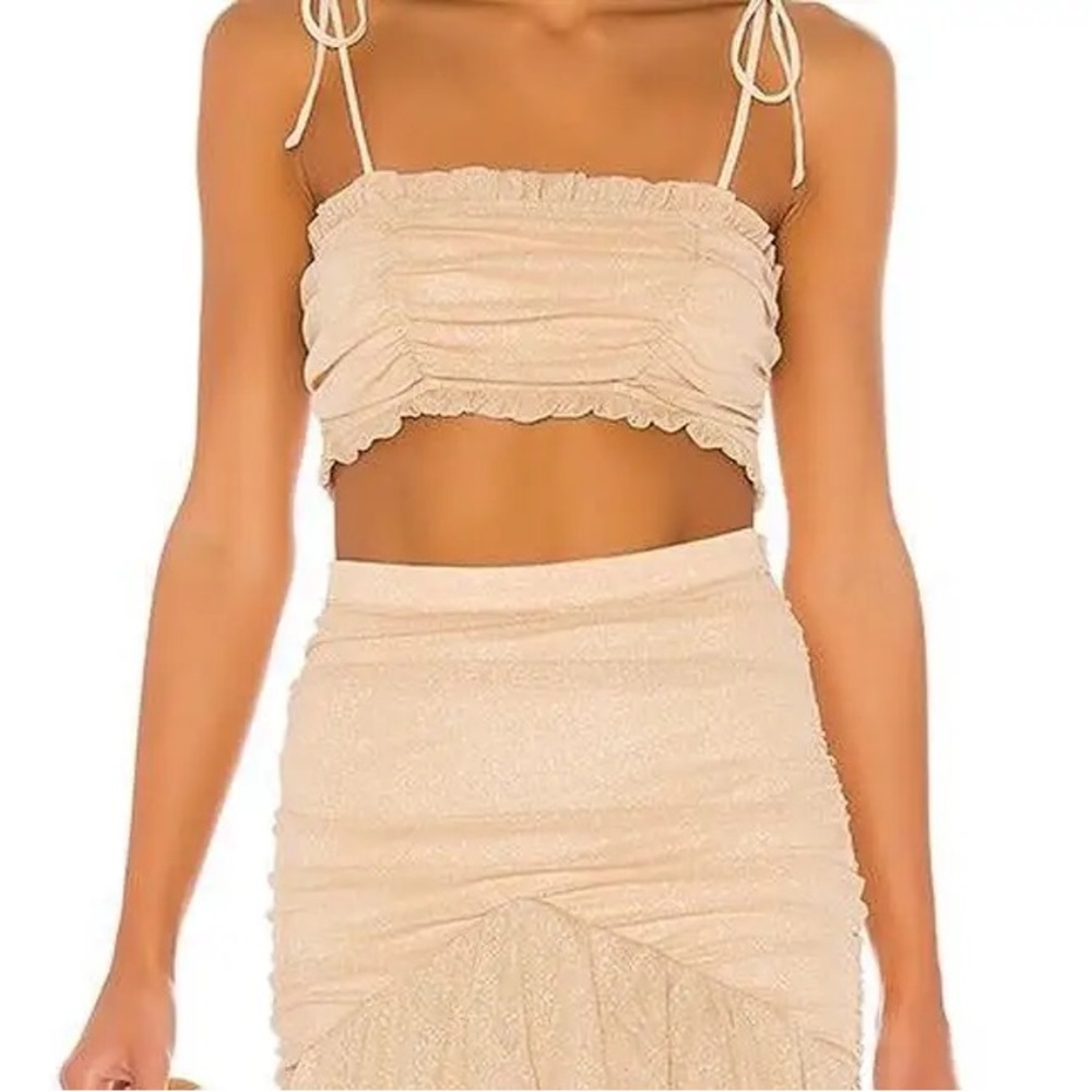 Majorelle Sawyer Top in Sparkly Gold Small